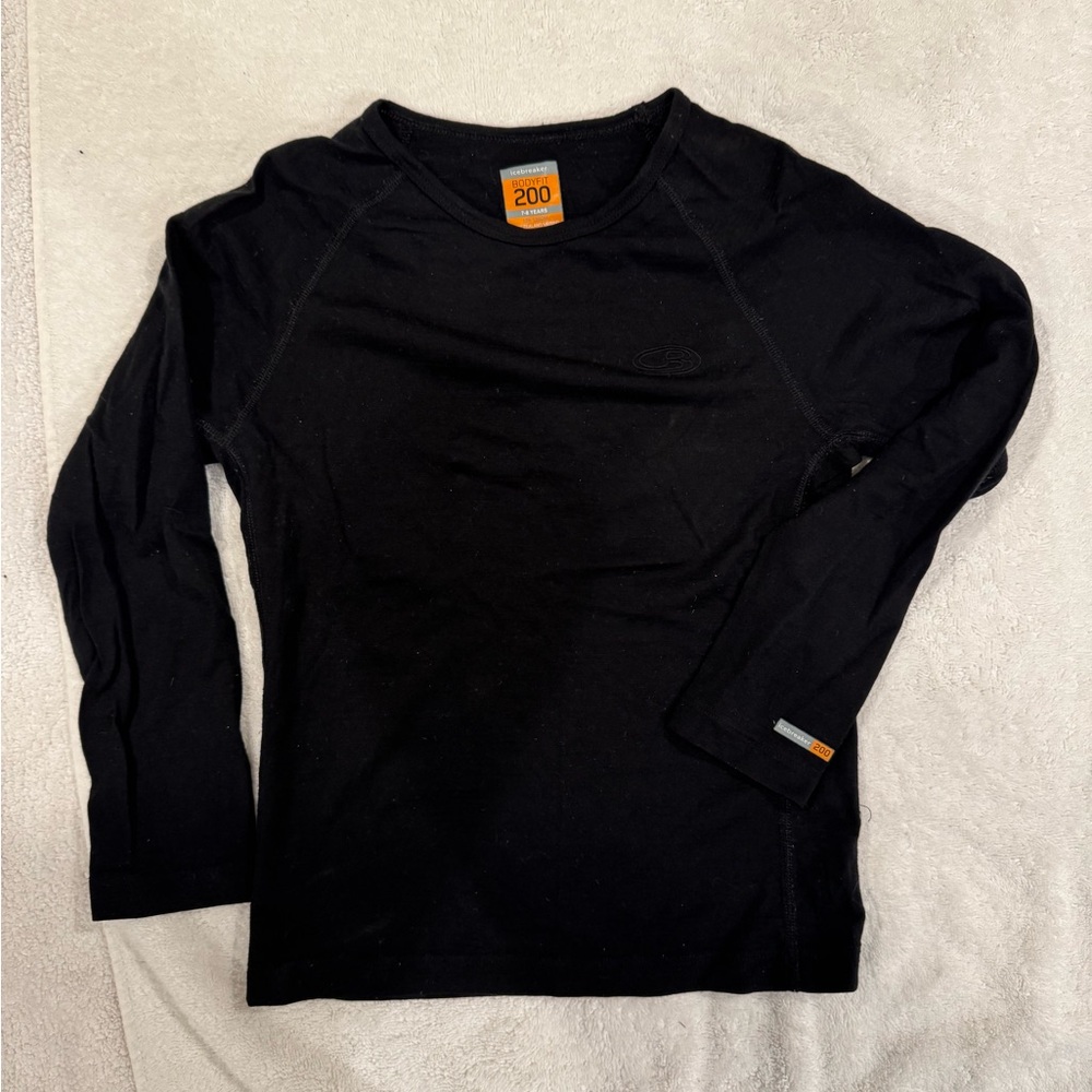 Icebreaker Kids' Merino 200 Oasis Long Sleeve Crewe, size 7-8